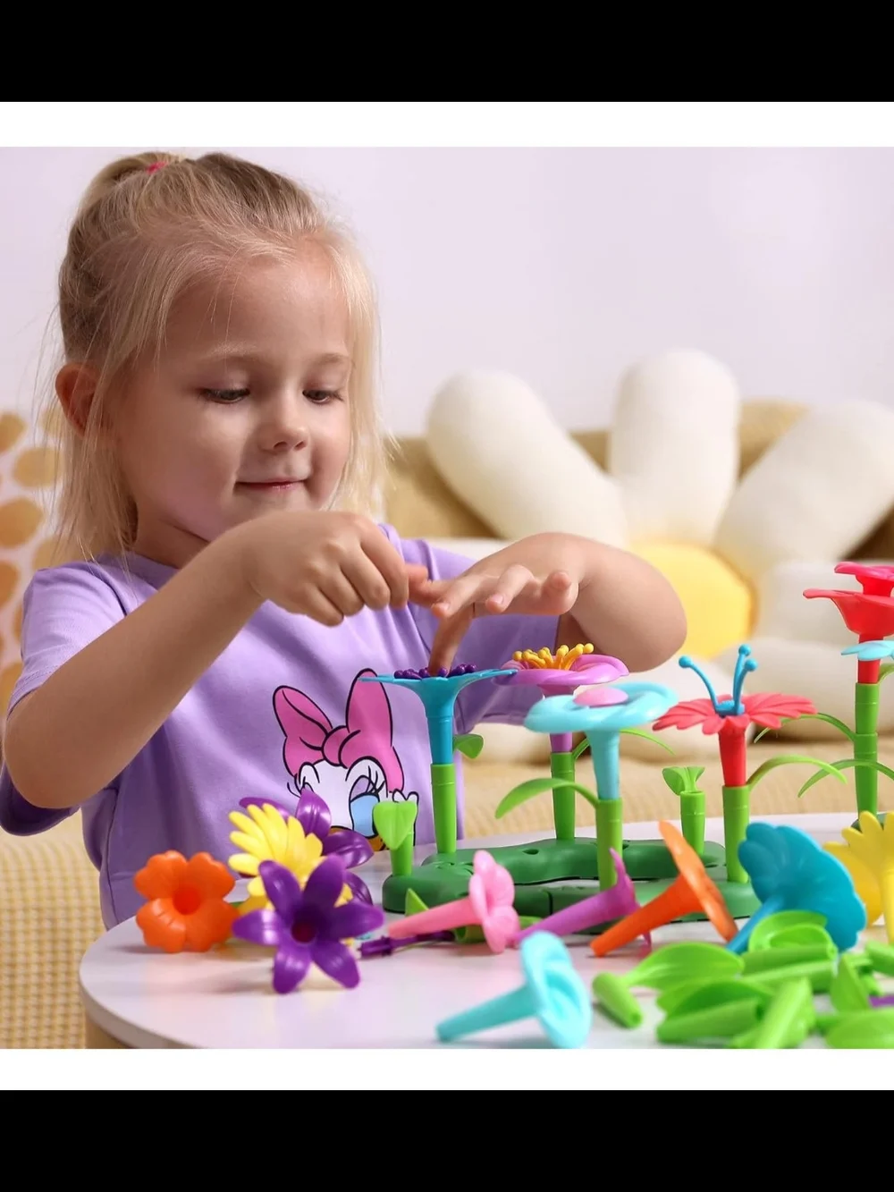 Multicolor Flower Building Set for Kids